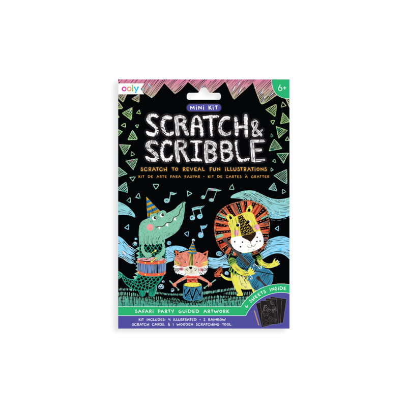 Ooly | Mini Scratch & Scribble - Safari Party