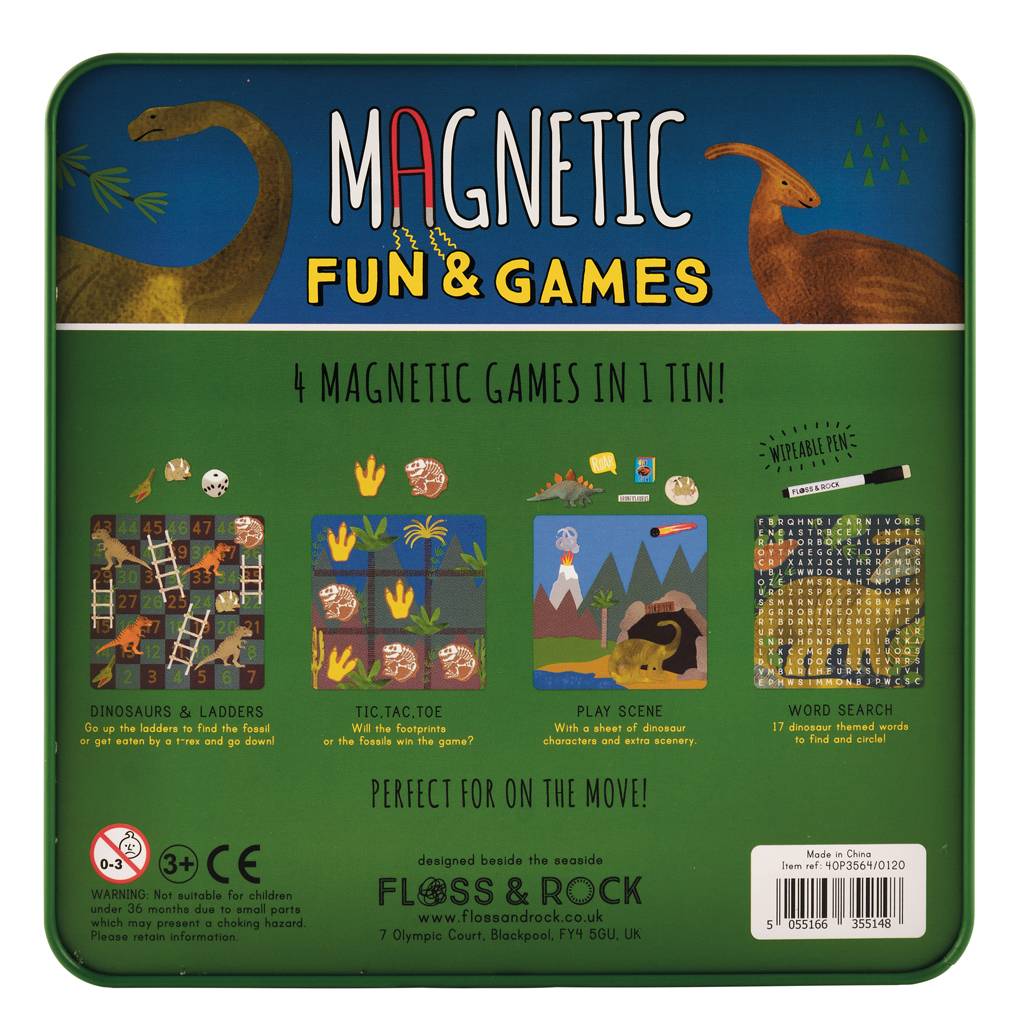 Floss & Rock | 4 in 1 Magnetic Games - Dino