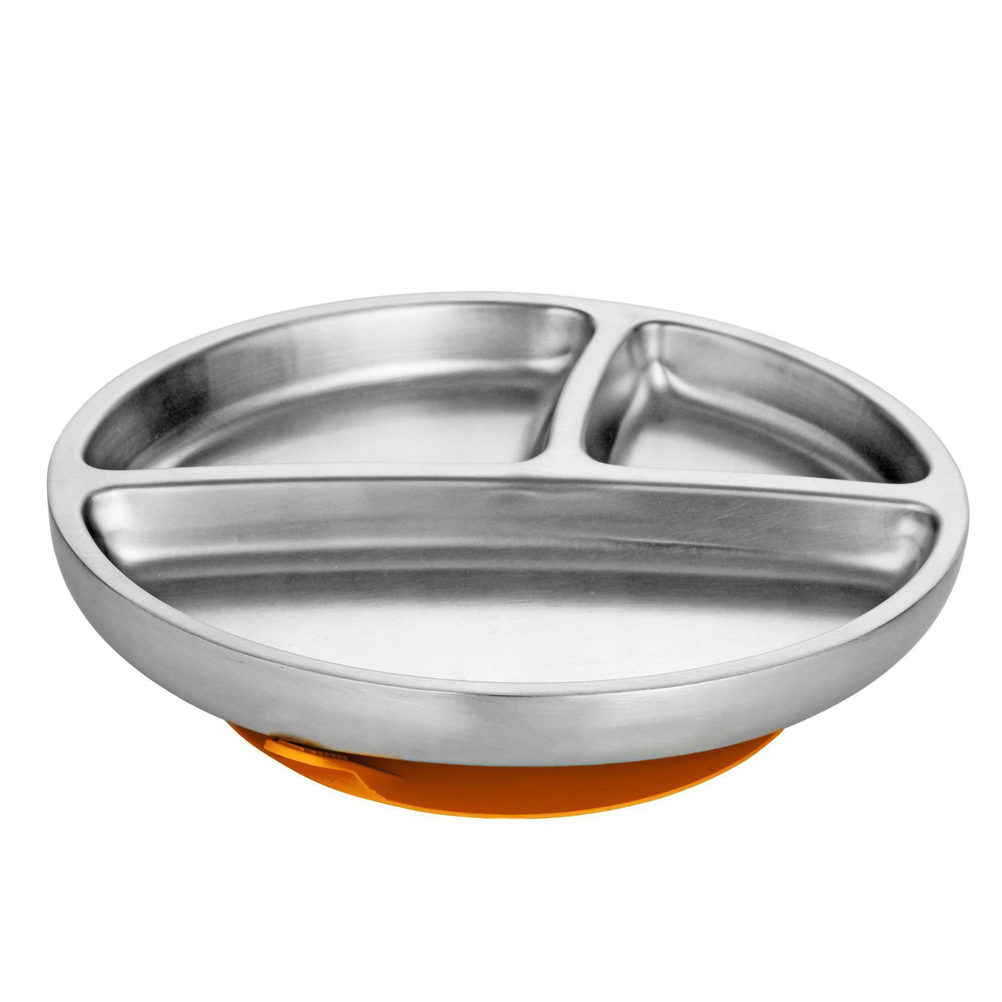 Avanchy | Stainless Steel Suction Divided Toddler Plate