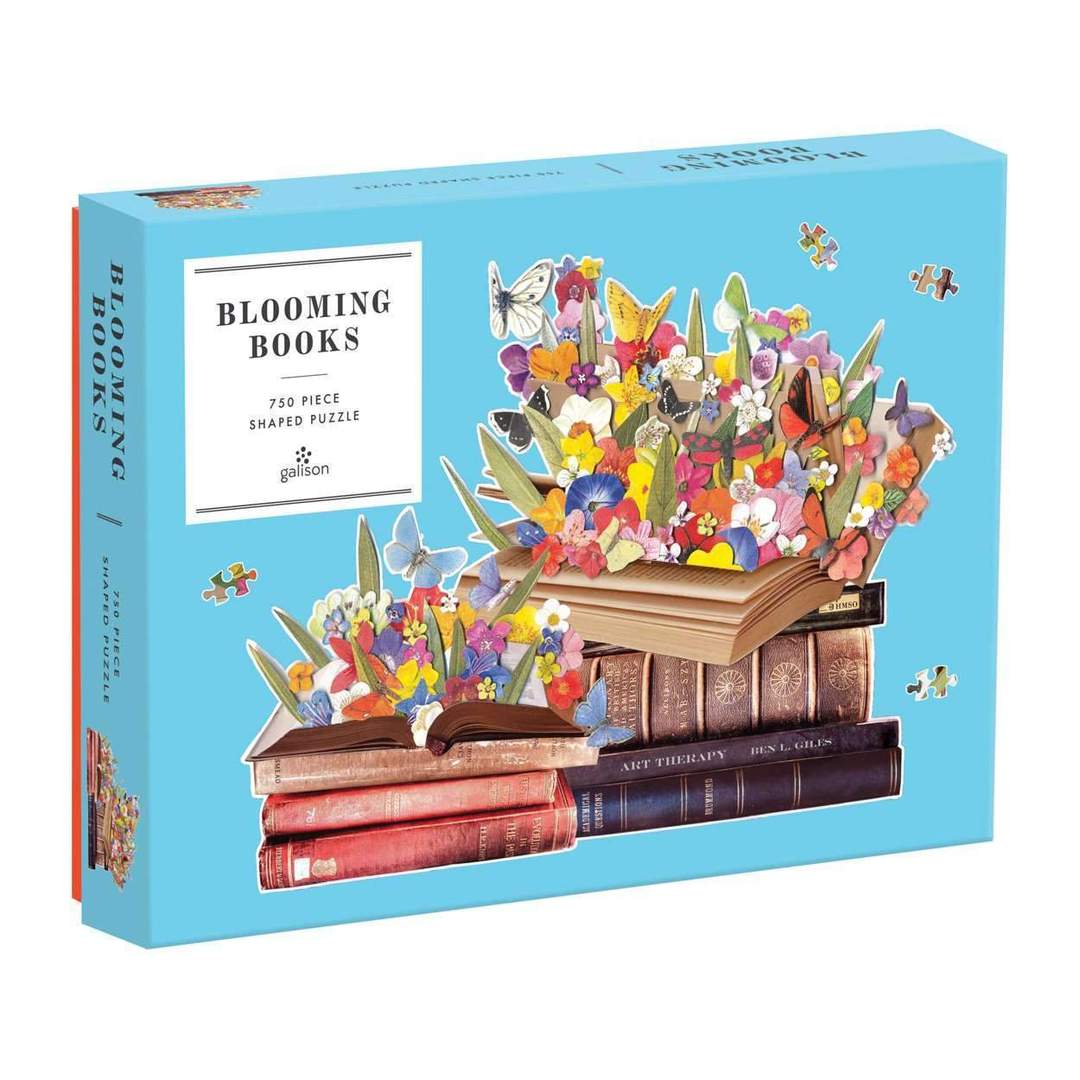 Galison | 750pc Shaped Puzzle -  Blooming Books