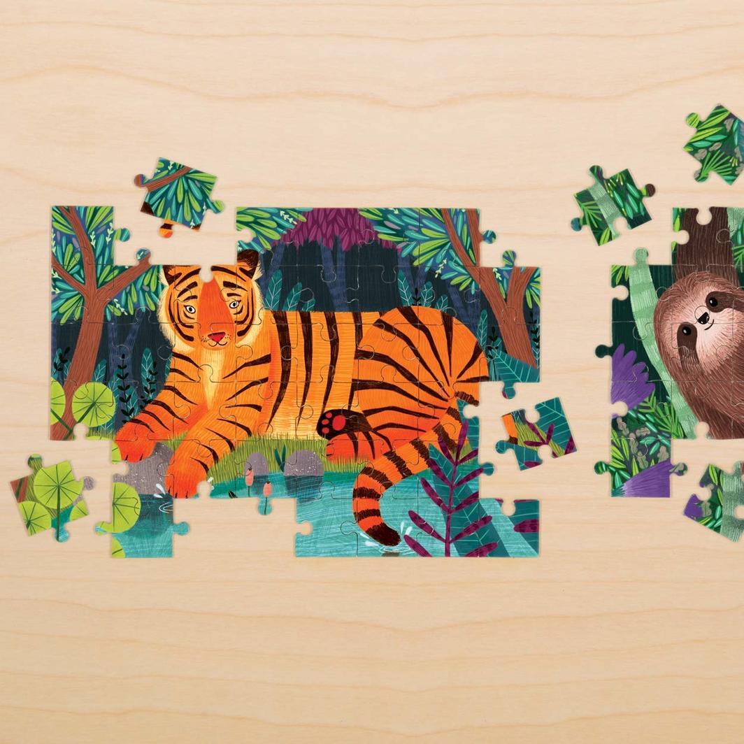 Mud Puppy | Mini Puzzle - Bengal Tiger 48pc