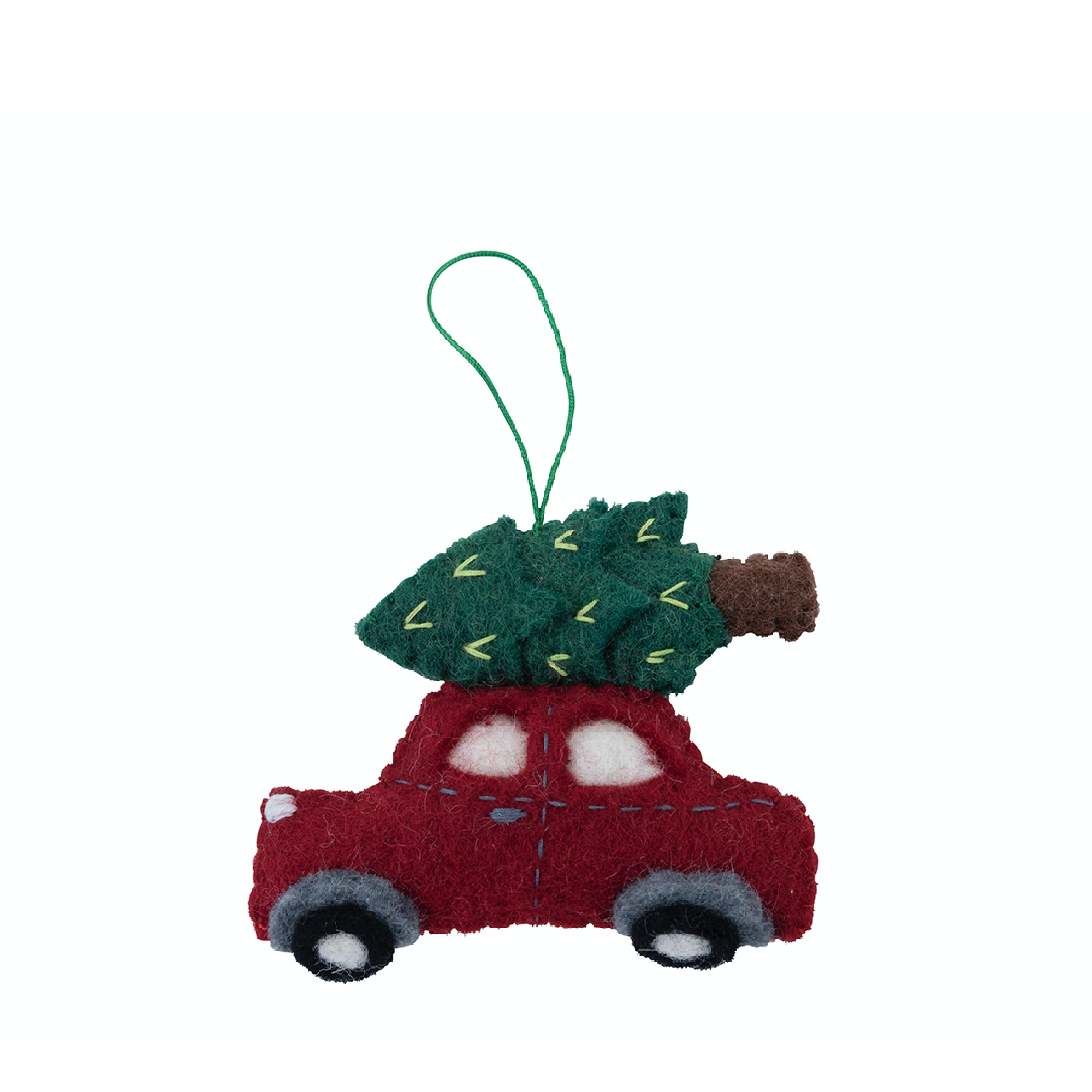 Pashom | Hanging Decoration - Car w/ Christmas Tree