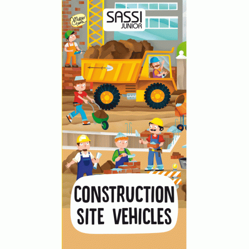Sassi | Construction Site Vehicles - Giant 30pc Puzzle & Book Set