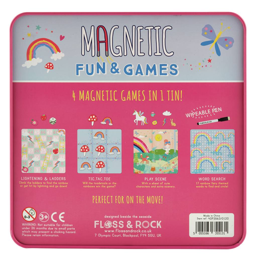 Floss & Rock | 4 in 1 Magnetic Games - Rainbow Fairy