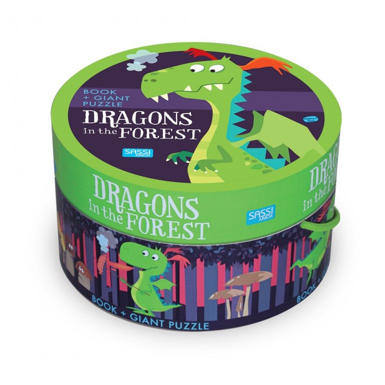 Sassi | Dragons in the Forest - Book & Giant Puzzle 30 pcs