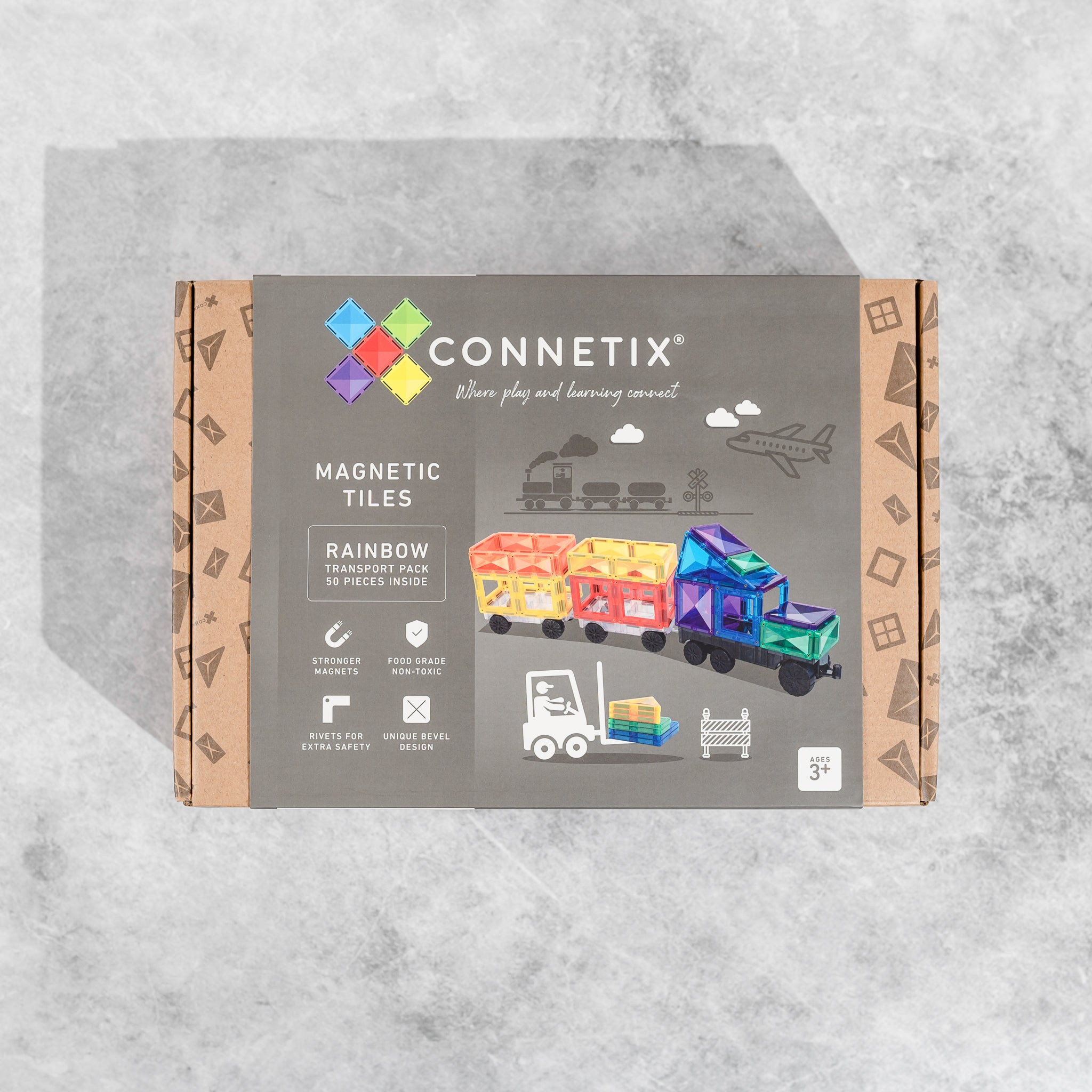 Connetix | Rainbow Transport Pack - 50 pc