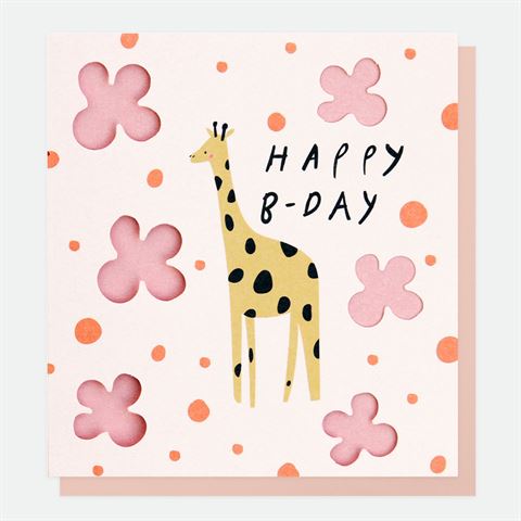 Birthday Card - Giraffe
