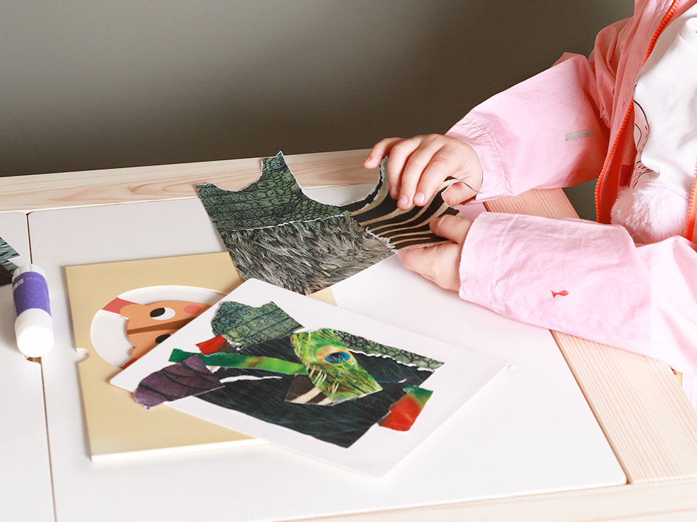 mierEdu | DIY Paper Collage Craft - Paper Animals