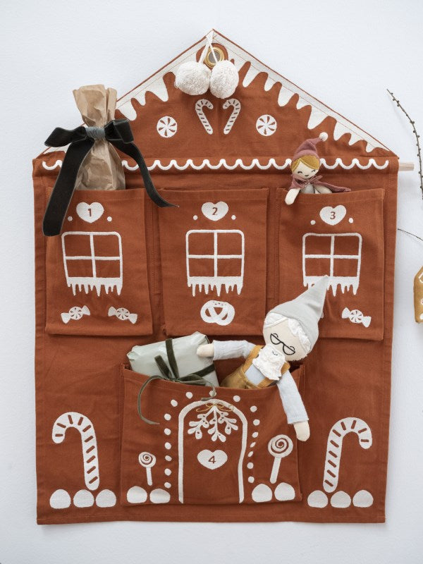 Fabelab | Wall Advent Calendar - Gingerbread House