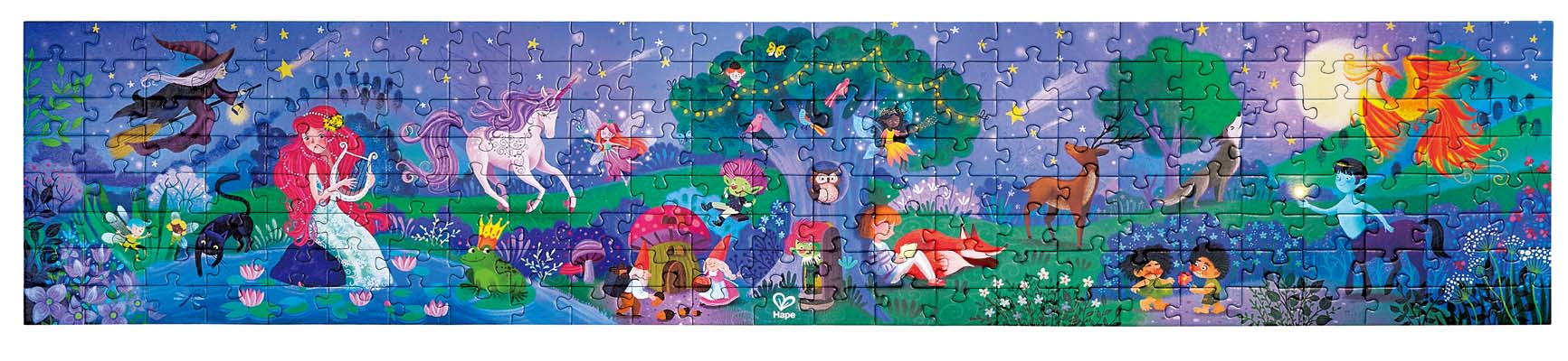 Hape | 200pc Glowing Puzzle - Magic Forest