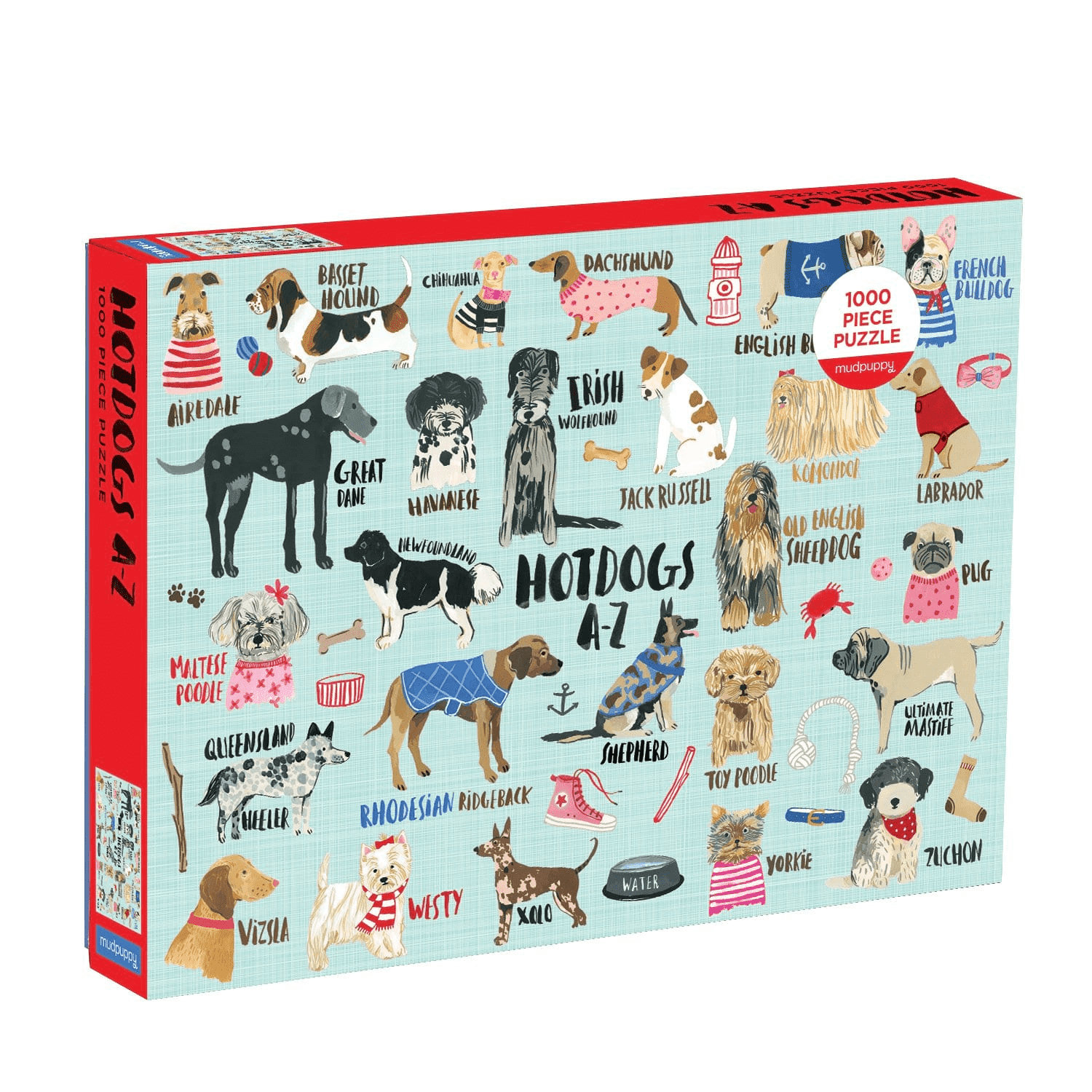 Mud Puppy | Hot Dogs A-Z - 1000pc Puzzle