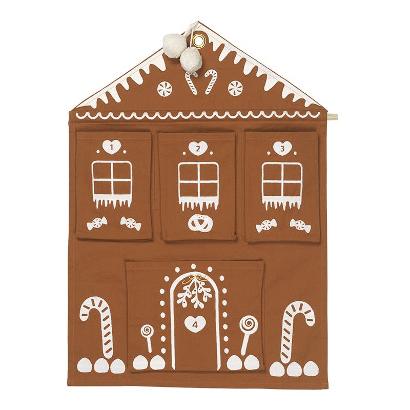 Fabelab | Wall Advent Calendar - Gingerbread House