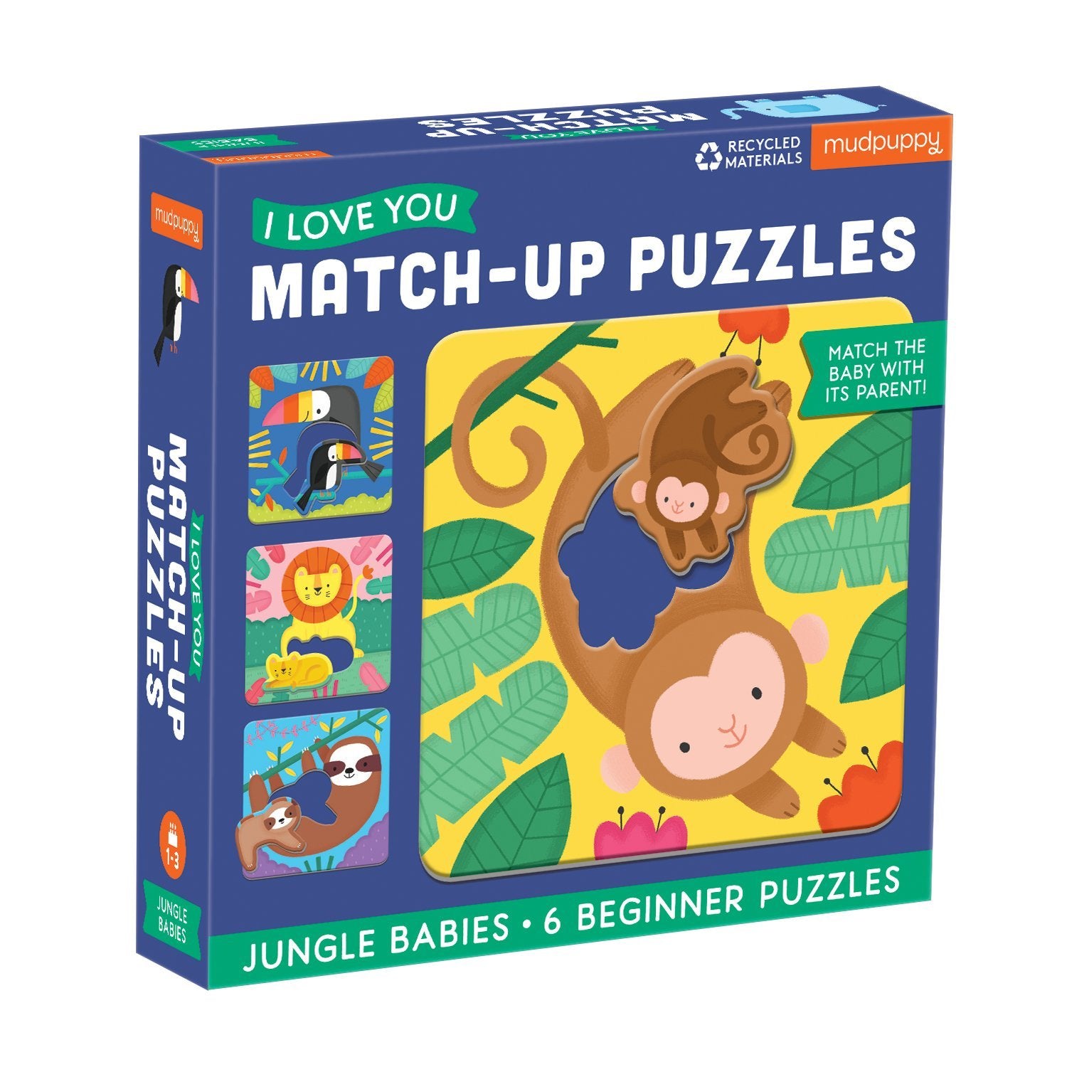 Mud Puppy | Match Up Puzzles - Jungle Babies