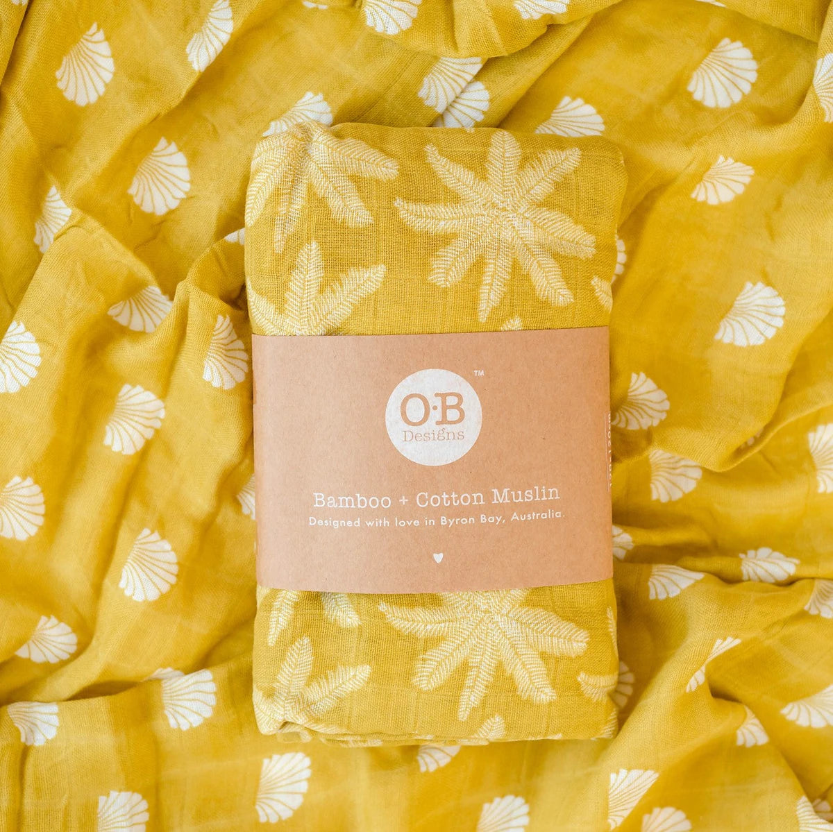 O.B Design | Bamboo & Cotton Muslin - Pear Palm