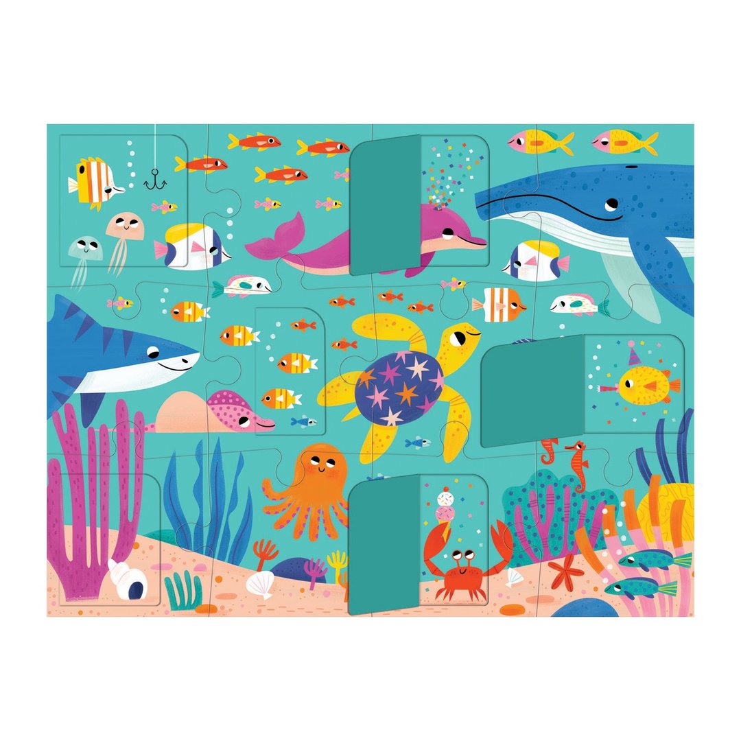 Mud Puppy | Ocean Party - Lift the Flap Puzzle