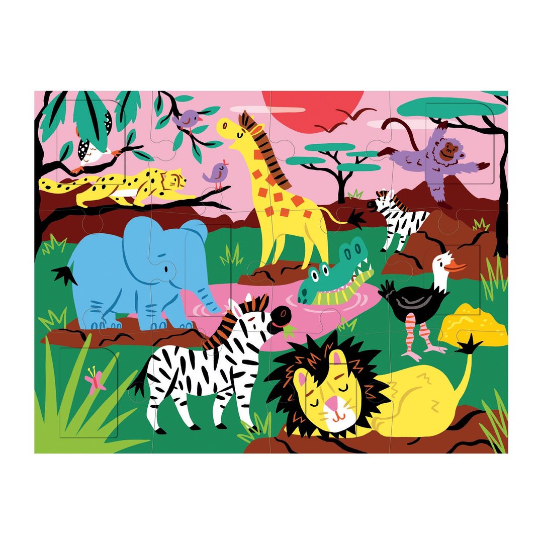 Mud Puppy | On Safari  - Lift the Flap Puzzle