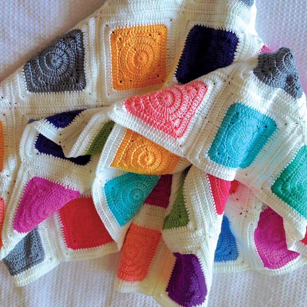 O.B Design | Crocheted Baby Blanket - Patchwork