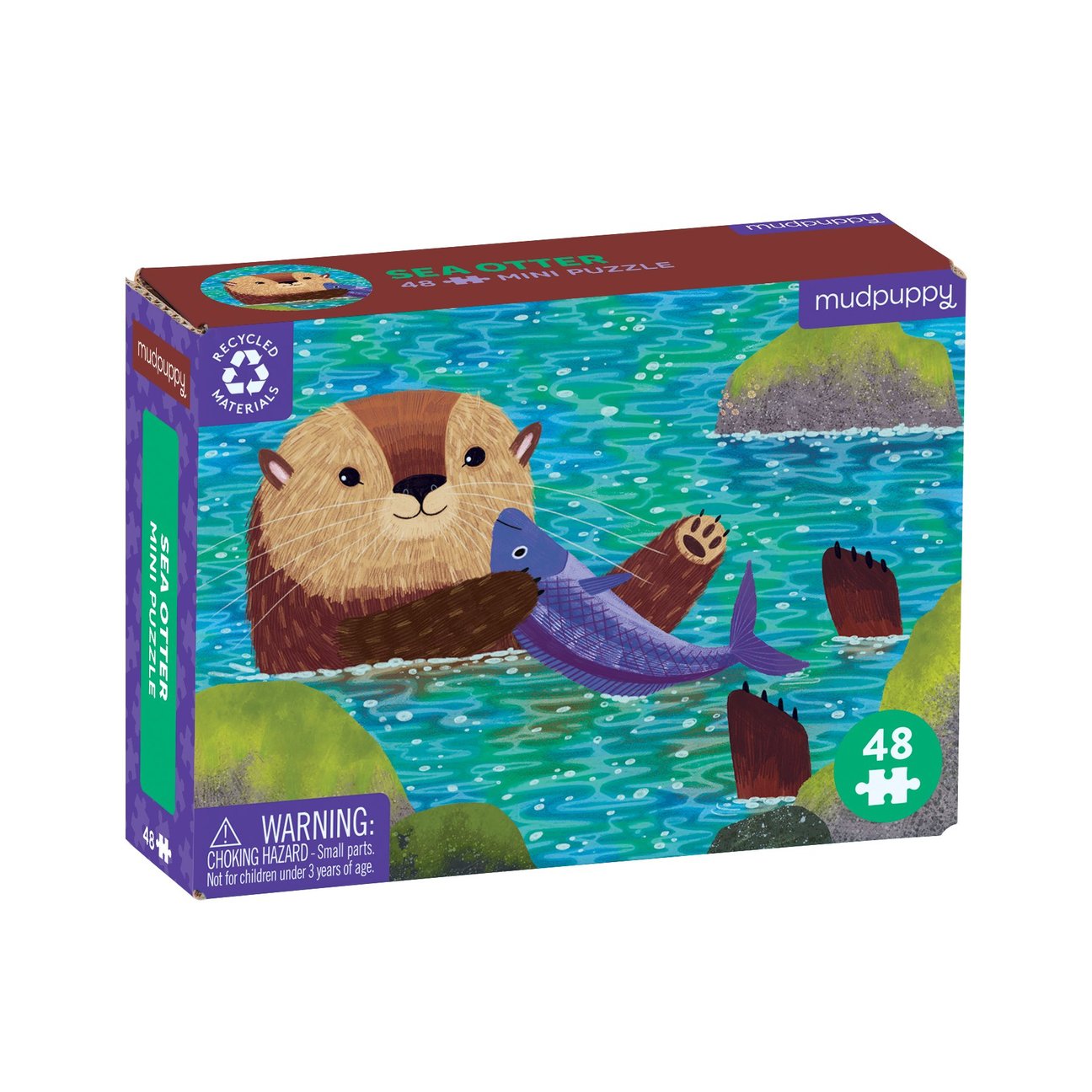 Mud Puppy | Mini Puzzle - Sea Otter 48pc
