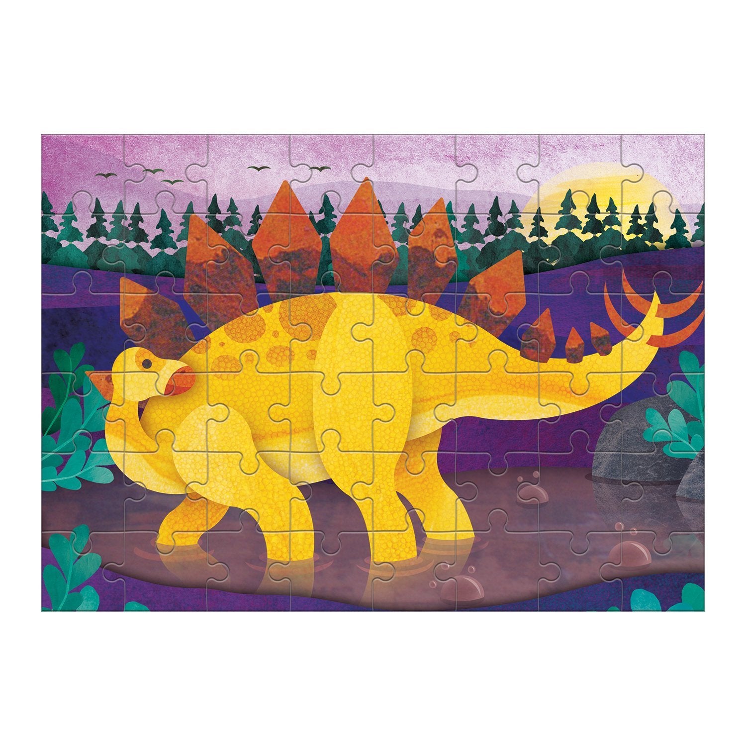 Mud Puppy | Mini Puzzle - Stegosaurus 48pc