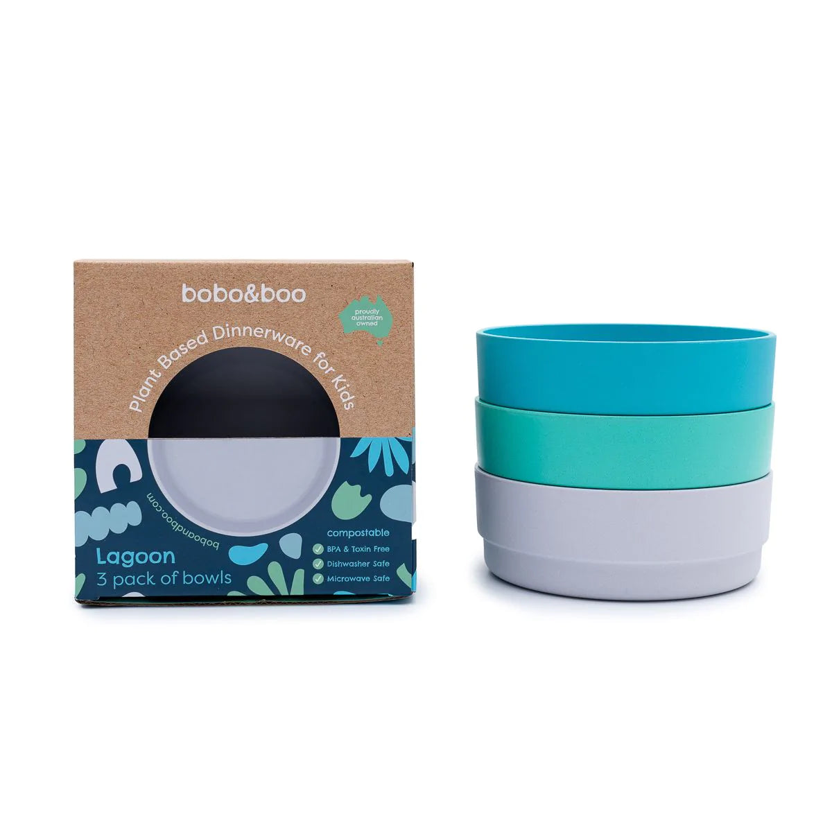bobo & boo | Plant-Based Bowl Set – Lagoon