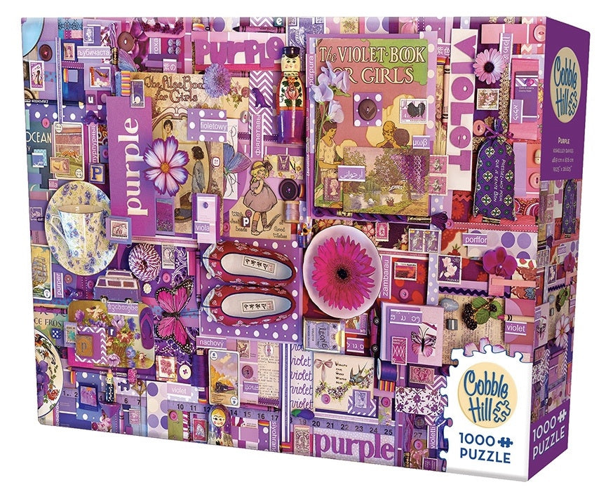 Cobble Hill | Rainbow Project Puzzle - Purple 1000pc