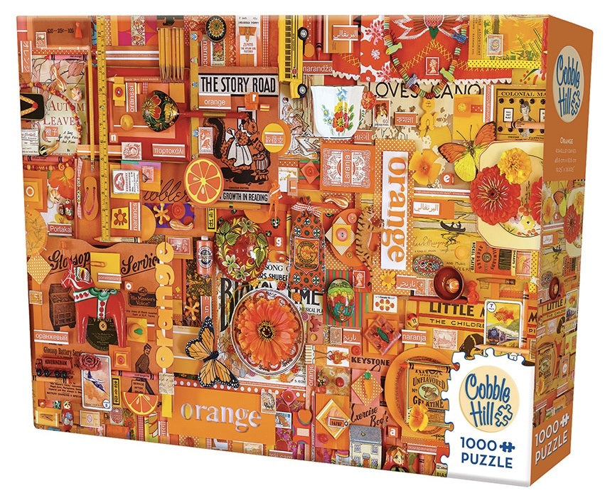 Cobble Hill | Rainbow Project Puzzle - Orange 1000pc