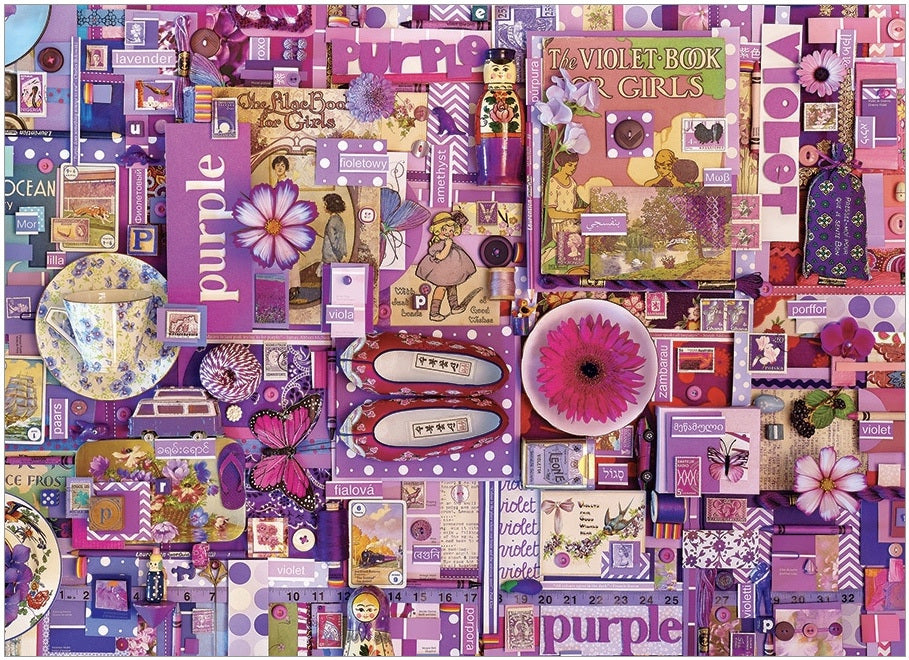 Cobble Hill | Rainbow Project Puzzle - Purple 1000pc