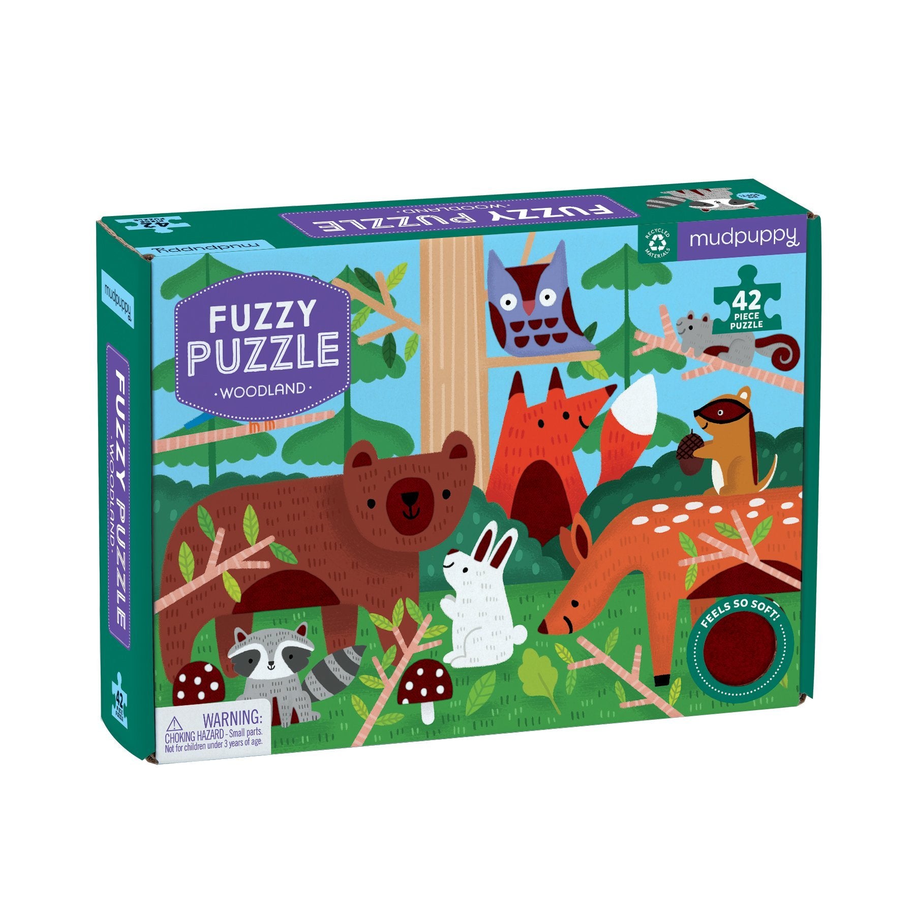 Mud Puppy | Woodland - Fuzzy Puzzle